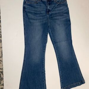 NWT Petite 13 /31 Women’s Judy Blue High Rise Flare Fit Jeans Medium Wash Denim